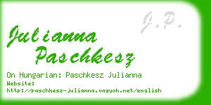 julianna paschkesz business card